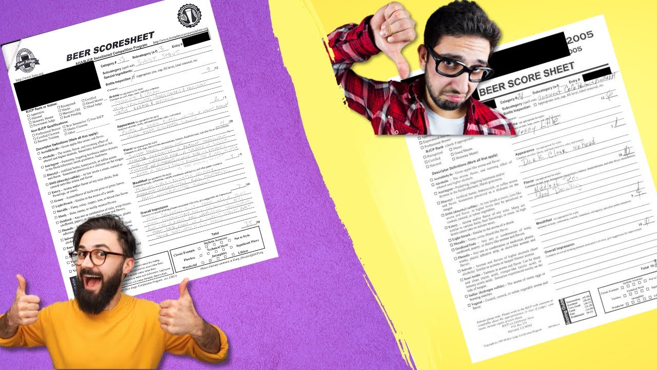 BJCP Scoresheet NEVERS: Common Scoresheet Mistakes Explained
