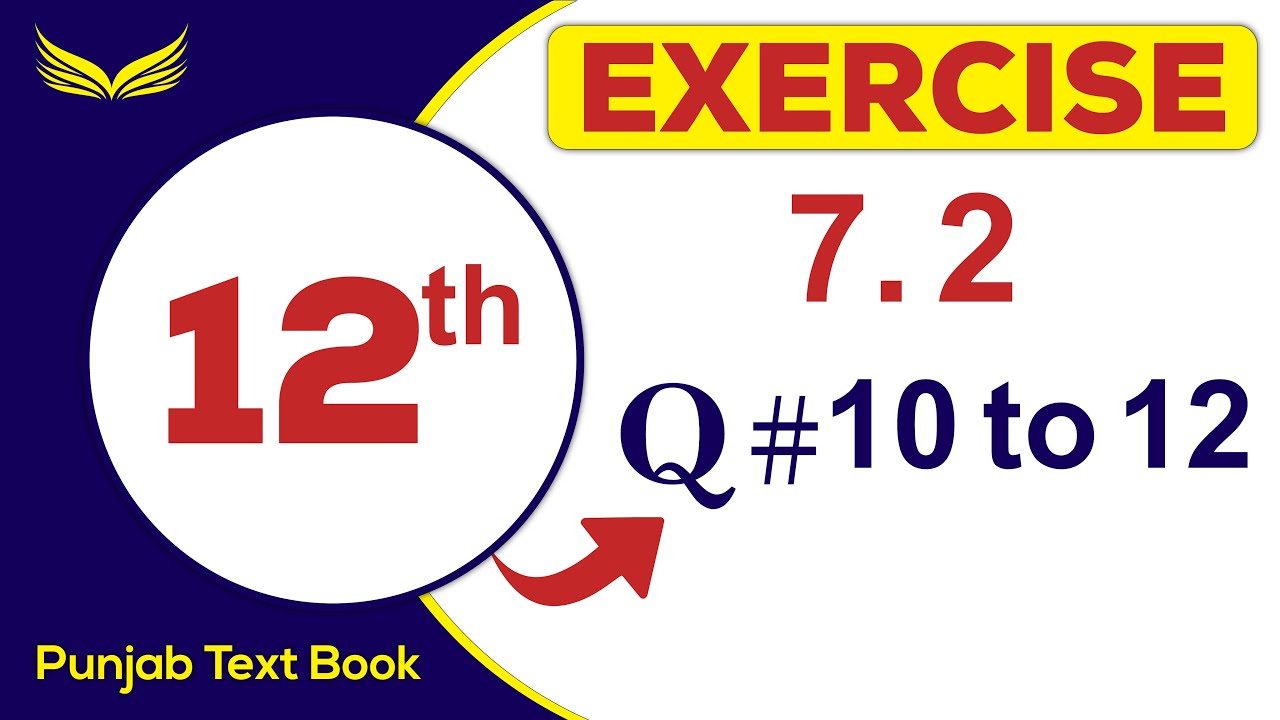 2nd Year Math | chapter # 7 | Exercise# 7.2 | Question# 10 to 12 | kk mathematics | vectors