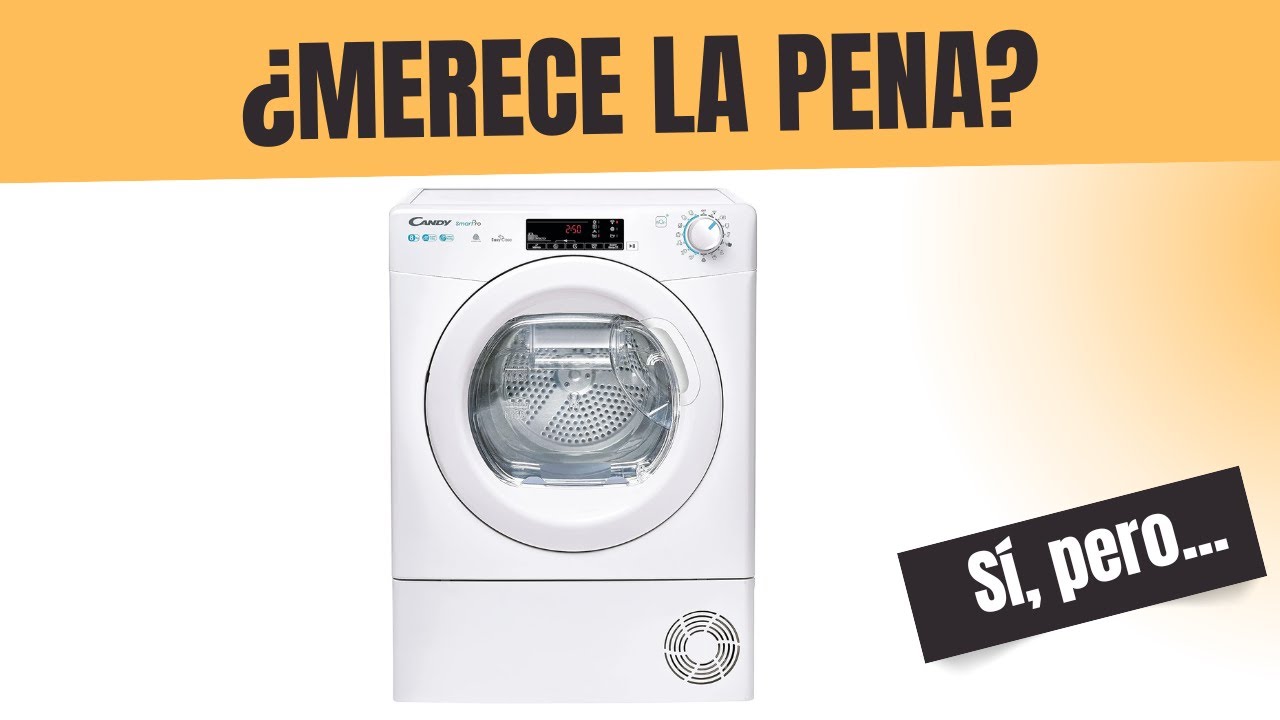 Candy Smart Pro CSOE H8A2TE S, Secadora Condensación, 8KG, Bomba Calor, Pantalla Smart Text