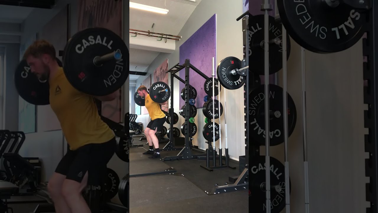 Partial back squat no lockout