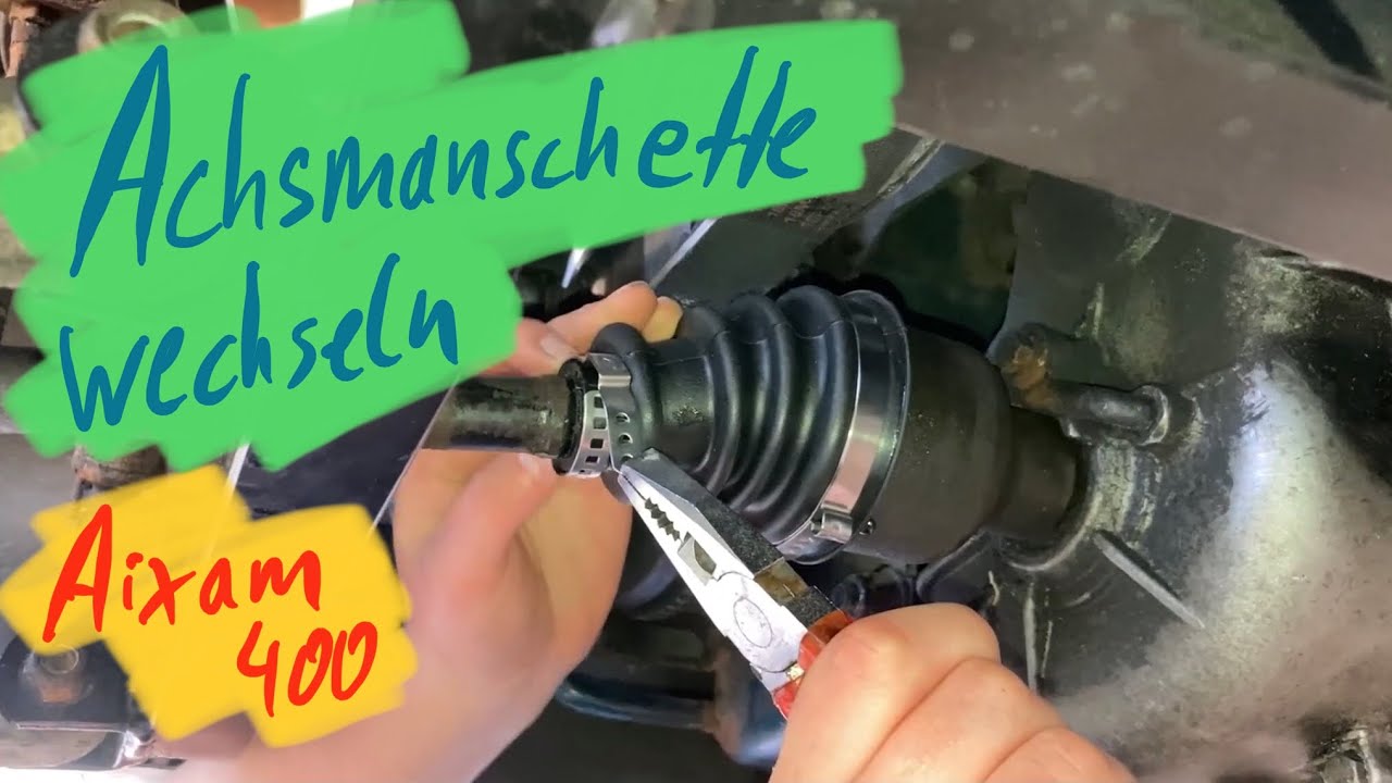 Aixam 400 - Achsmanschette wechseln - Wie man es nicht macht und wie es dann doch noch ging