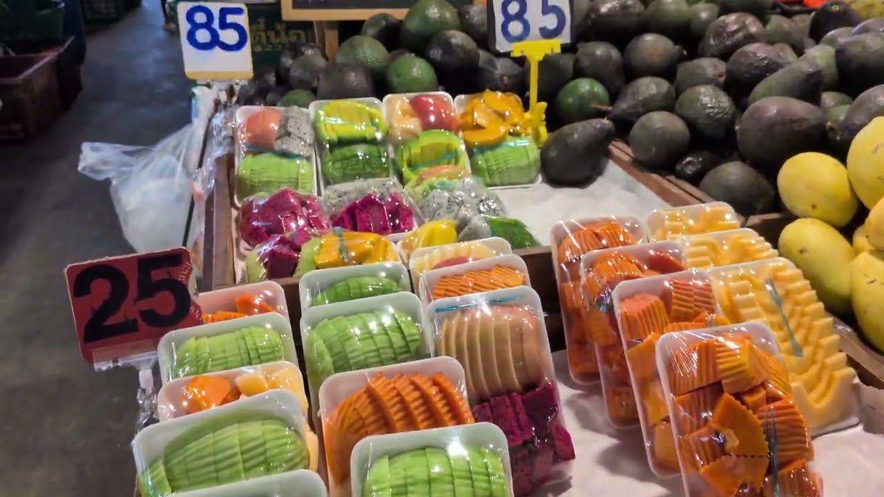 今日もパタヤのローカル市場が楽しすぎる！｜Pattaya Street Fruit Market｜ผลไม้พัทยา สด อร่อยมาก!