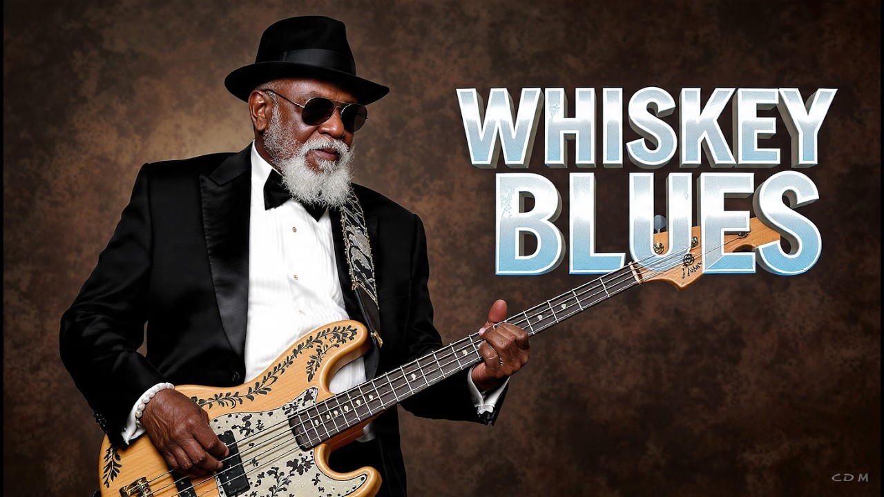 Relaxing Whiskey Blues | Slow Blues Rock Vibes for Nighttime Tranquility