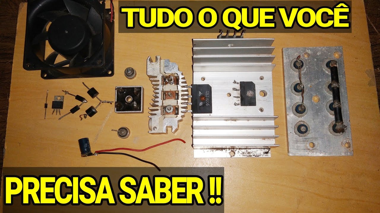 PONTE RETIFICADORA 1 á 60 AMPERES,o MAIS FRACO ao MAIS FORTE pra Fonte Caseira/Carregador de Bateria