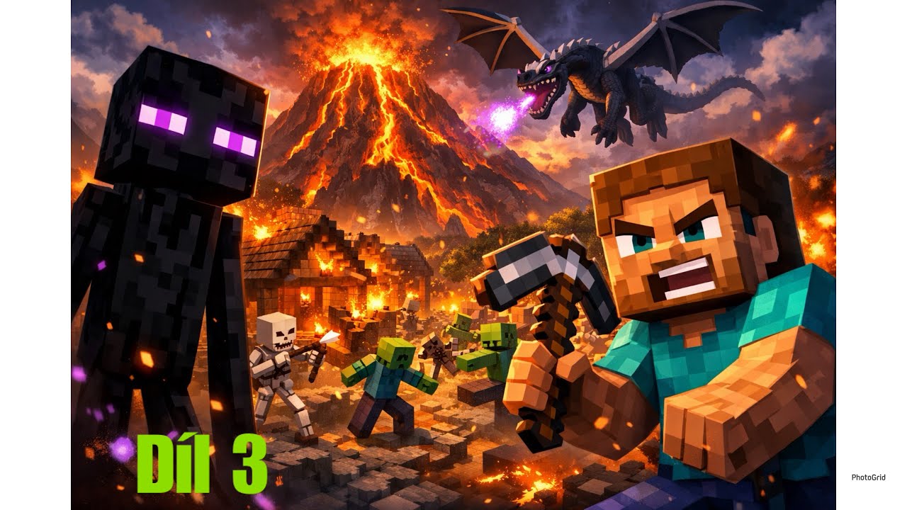 Minecraft Let’s Play 3- Přes den farmář, večer horník