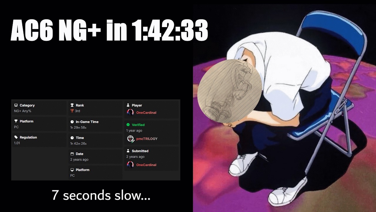 AC6 Xbox NG+ Any% Speedrun 1:42:33. 09/03/2026 NEW WR