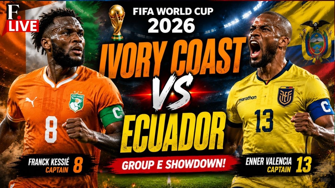 🔴 FIFA WORLD CUP 2026 LIVE: Ivory Coast vs Ecuador | Who Takes Control of Group E?