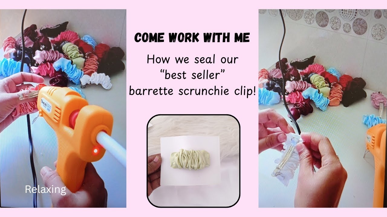 “Relaxing BTS | Handmade Barrette Scrunchie Clips ✨ Behind the Scenes | Small Business Vlog” PART-1