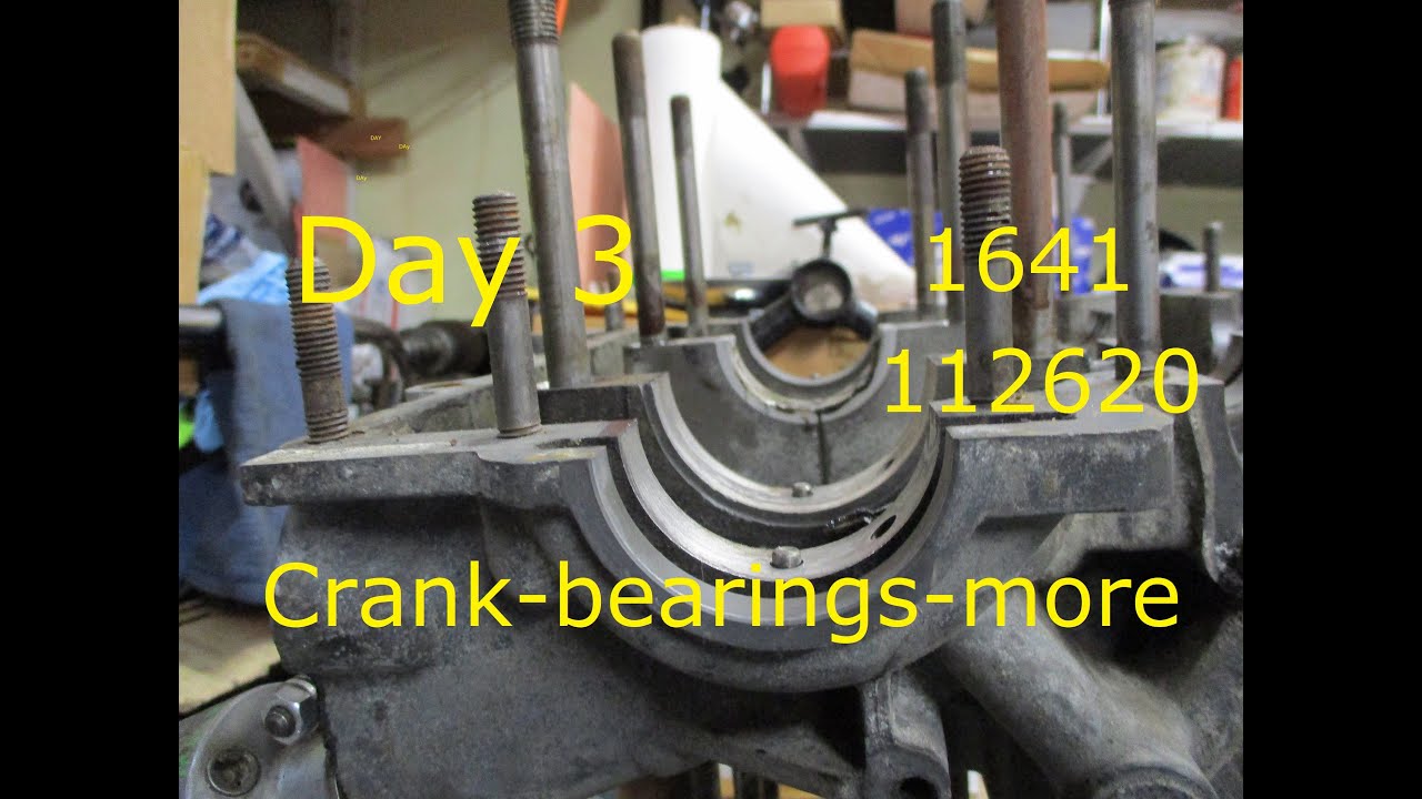 How to Rebuild a 1641 VW Air Cooled Engine - DAY3 Crank and gears (112620 1641 Engine Build)