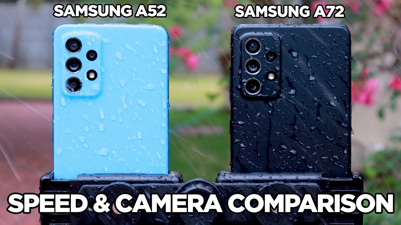 Samsung A52 vs Samsung A72 SPEED TEST & CAMERA Comparison | Zeibiz