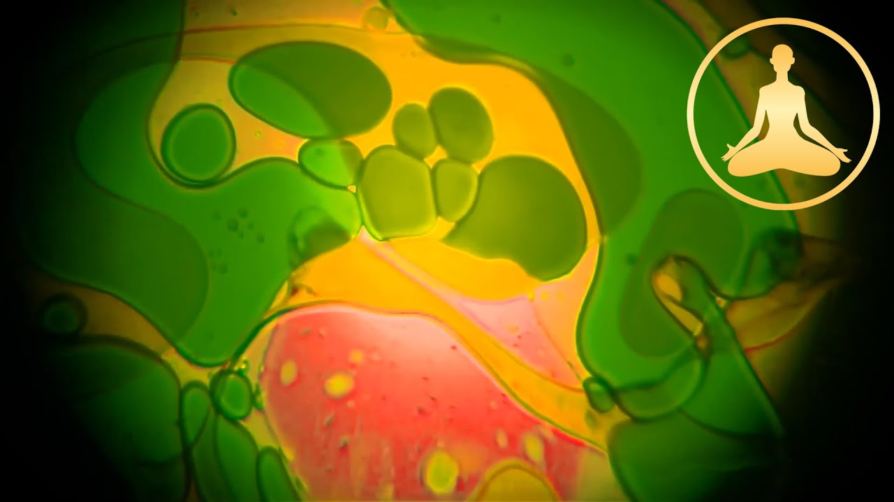 Lava Lamp Space Projector - Green Yellow Red - Meditation Music