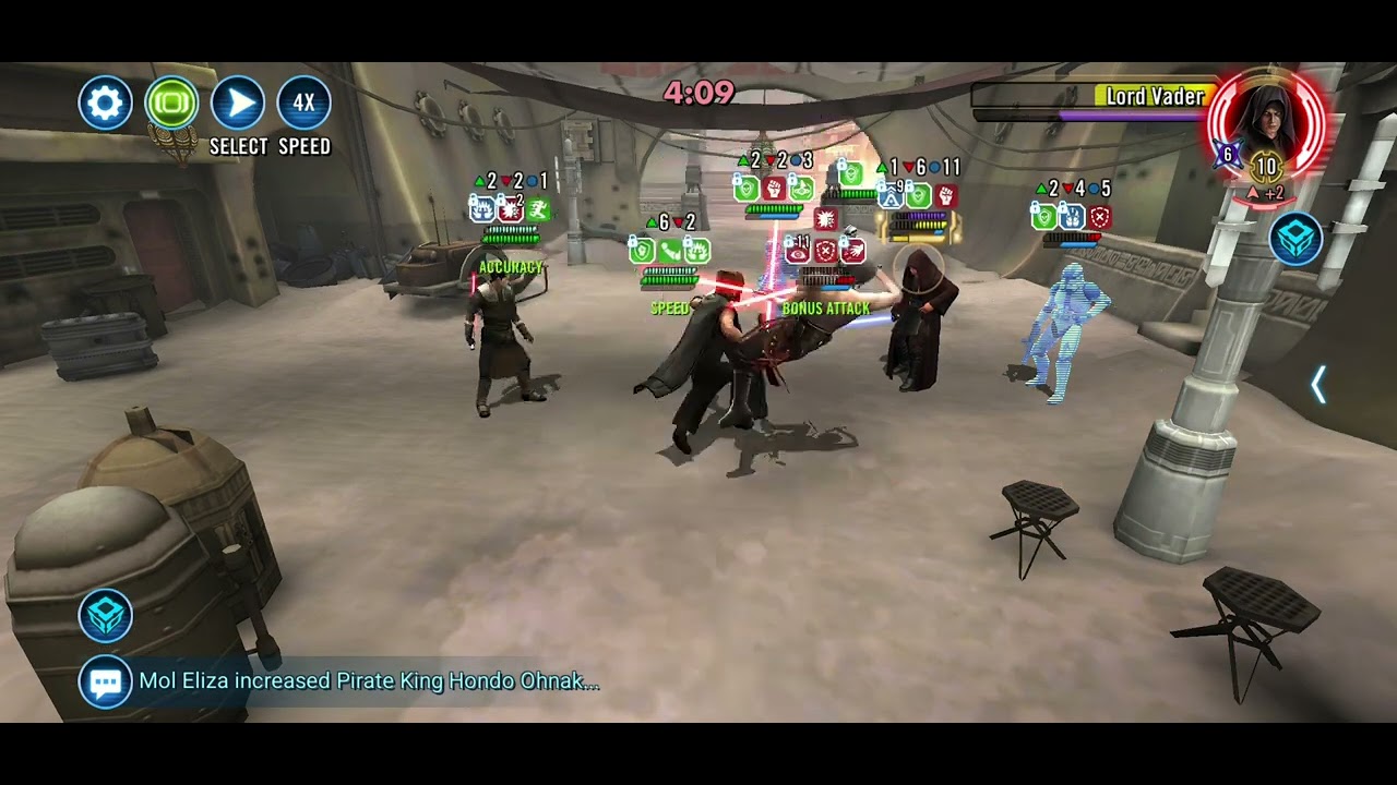 SWGOH The Stranger 3v3 Lord Vader