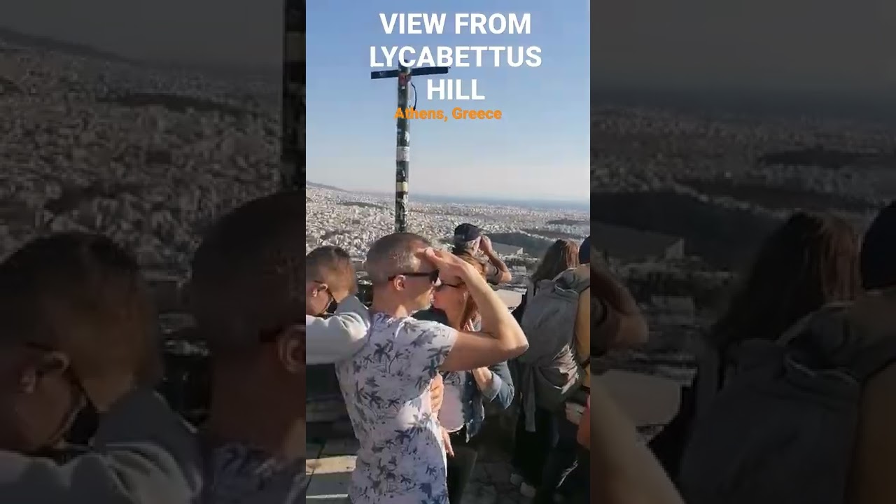Amazing view from Lycabettus Hill, Athens.
