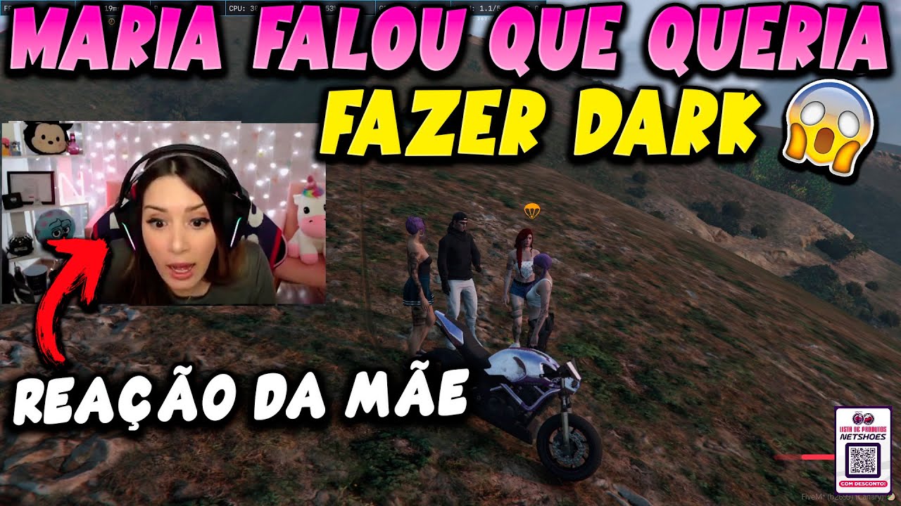 NARA FICOU BOLADA, A MARIA FALOU QUE QUERIA FAZER DARK  🔥😱👀 maria vai de f kkkkkkkkkkkkk