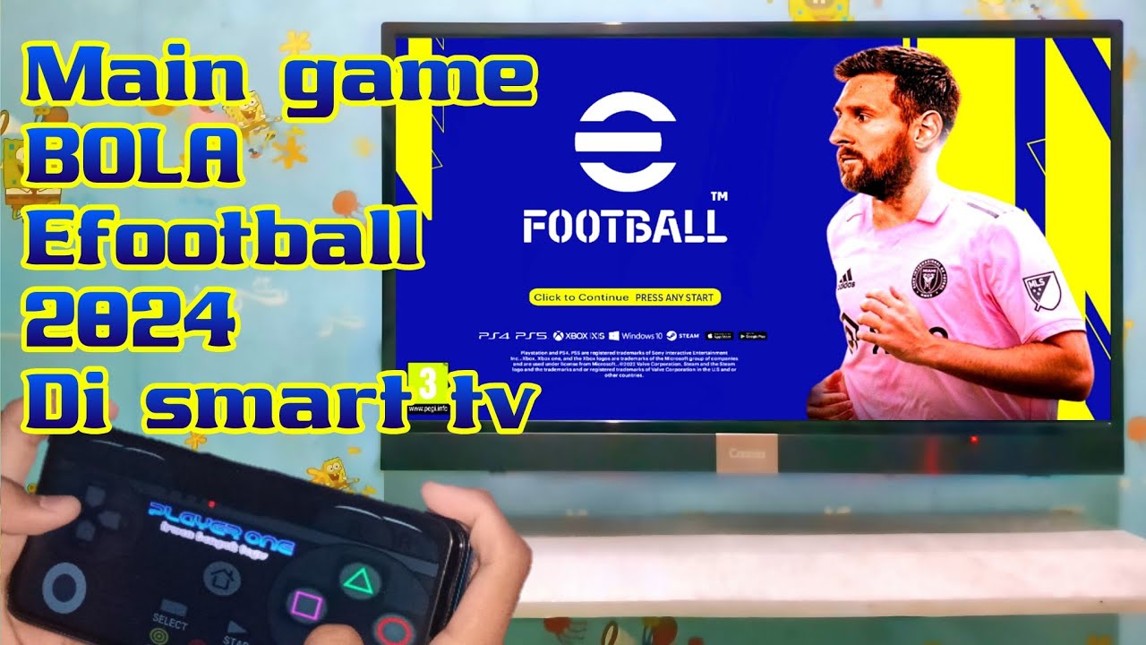 play efootball 2024 on a smart tv | main efootball 2024 di smart tv coocaa