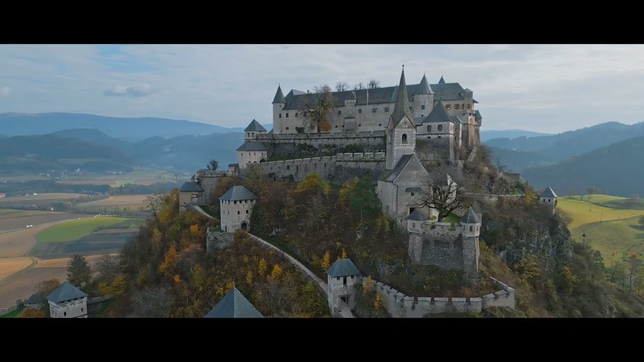 Wonderfull castle Hochosterwitz -  cinematic drone 4k