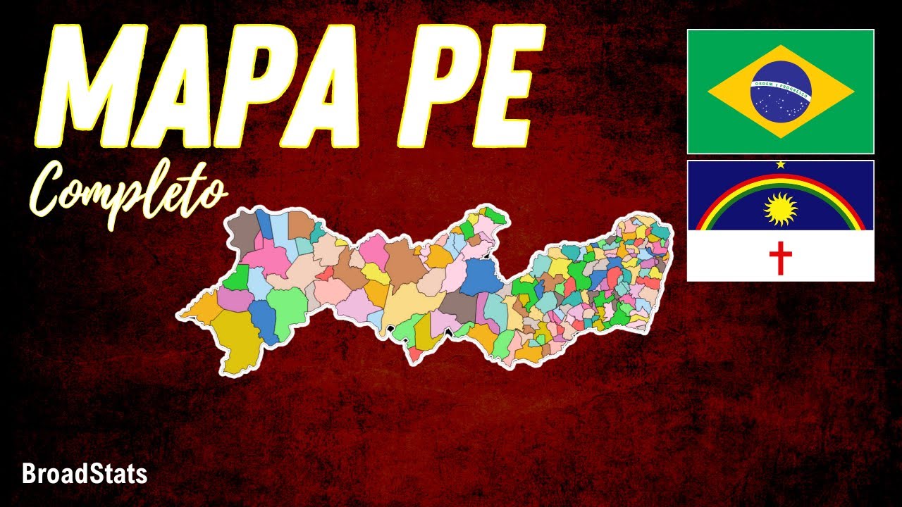 MAPA DE PERNAMBUCO: Cidades, População, Área Territorial, Municípios Limítrofes, Ranking 🔵⚪️🟡