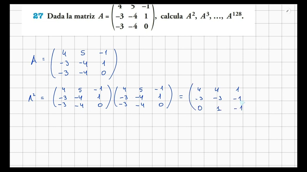 Potencia Enésima de una Matriz #1