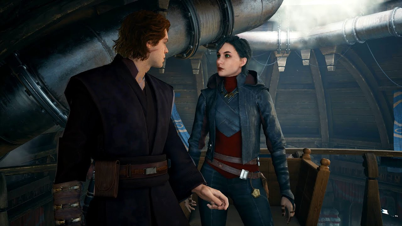 Star Wars Jedi Survivor Wini and Zygg Tell Cal to take his Chance with Merrin Intereactions