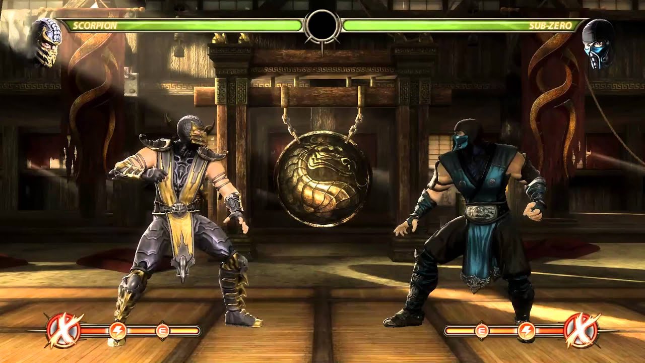 Mortal Kombat 9 - Scorpion комбо урок