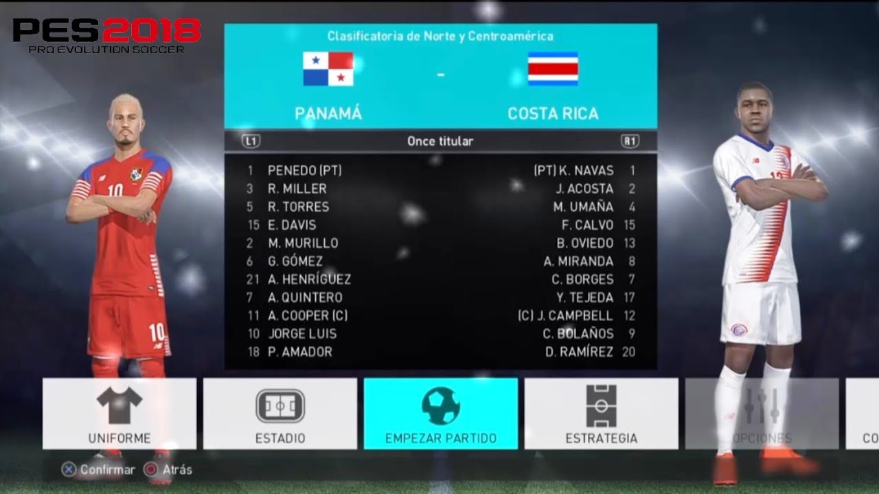 Pes 2018 | Ser una leyenda - Costa Rica vs Panamá, Clasificatoria Mundial #14 (2026)