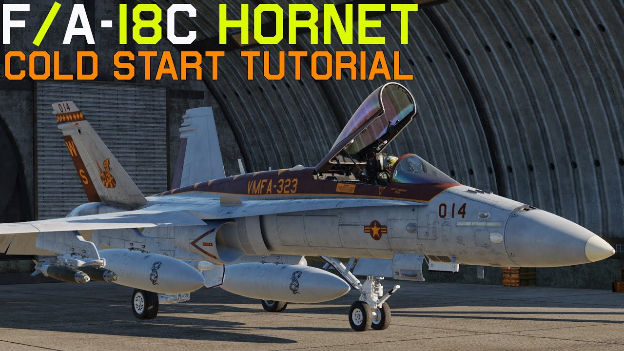 DCS F/A-18C Hornet NEW Cold Start Tutorial!