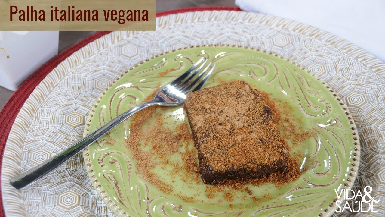 Receita: Palha italiana vegana (25/10/18)