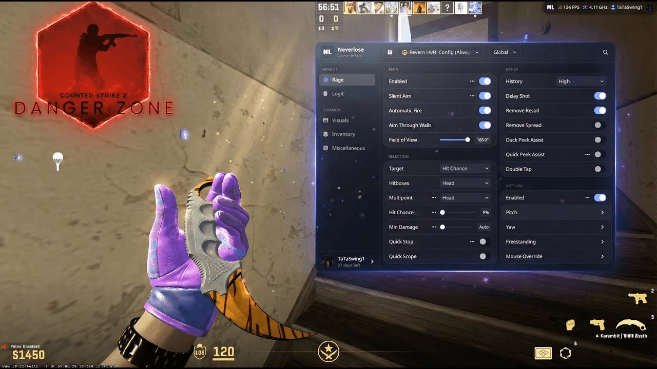CS2 HACKING pe DANGER ZONE!?