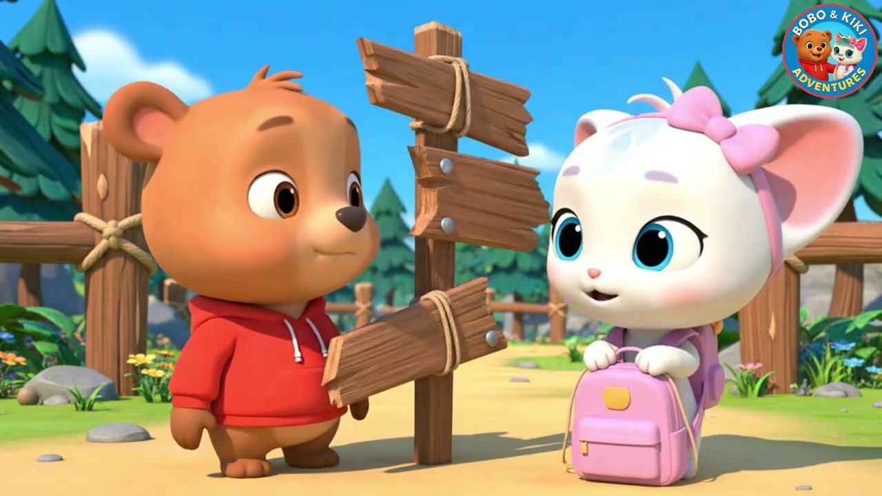 Burmese | တောင်လမ်းပေါ် စွန့်စားခရီး | Mountain Trail Adventure! | kids song