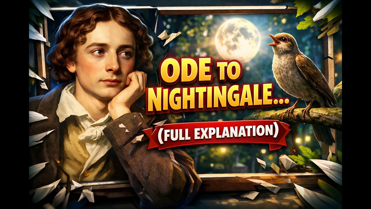 ODE TO NIGHTINGALE (TEXT) BY RATHI SIR.ROMANTIC POET JOHN KEATS' POEM ODE TO NIGHTINGALE EXPLANATION