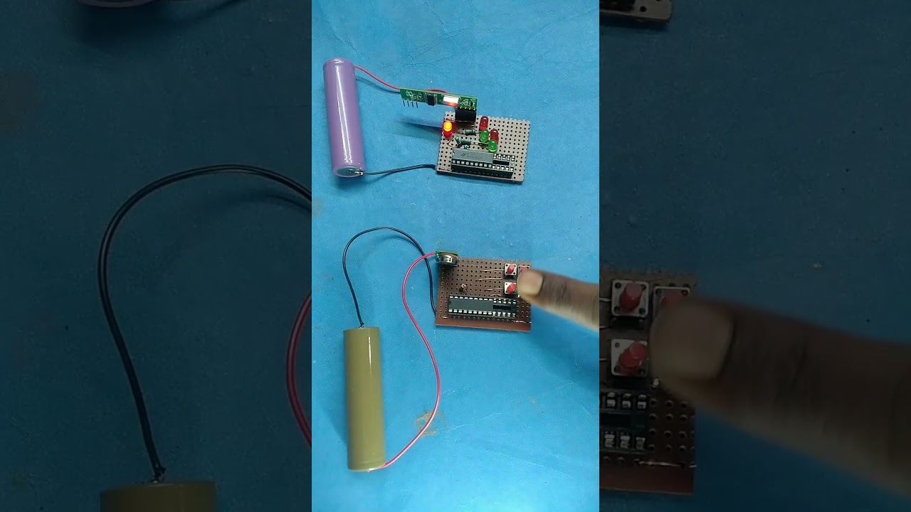 RF transmitter and receiver || 433Mhz #electronic #remote #control #circuit