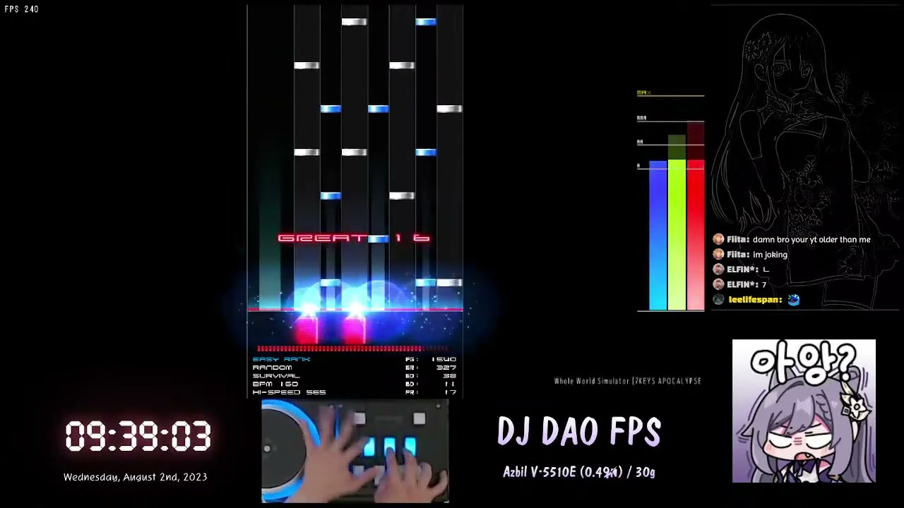[BMS] ▼15 Whole World Simulator [7KEYS APOCALYPSE HARD CLEAR