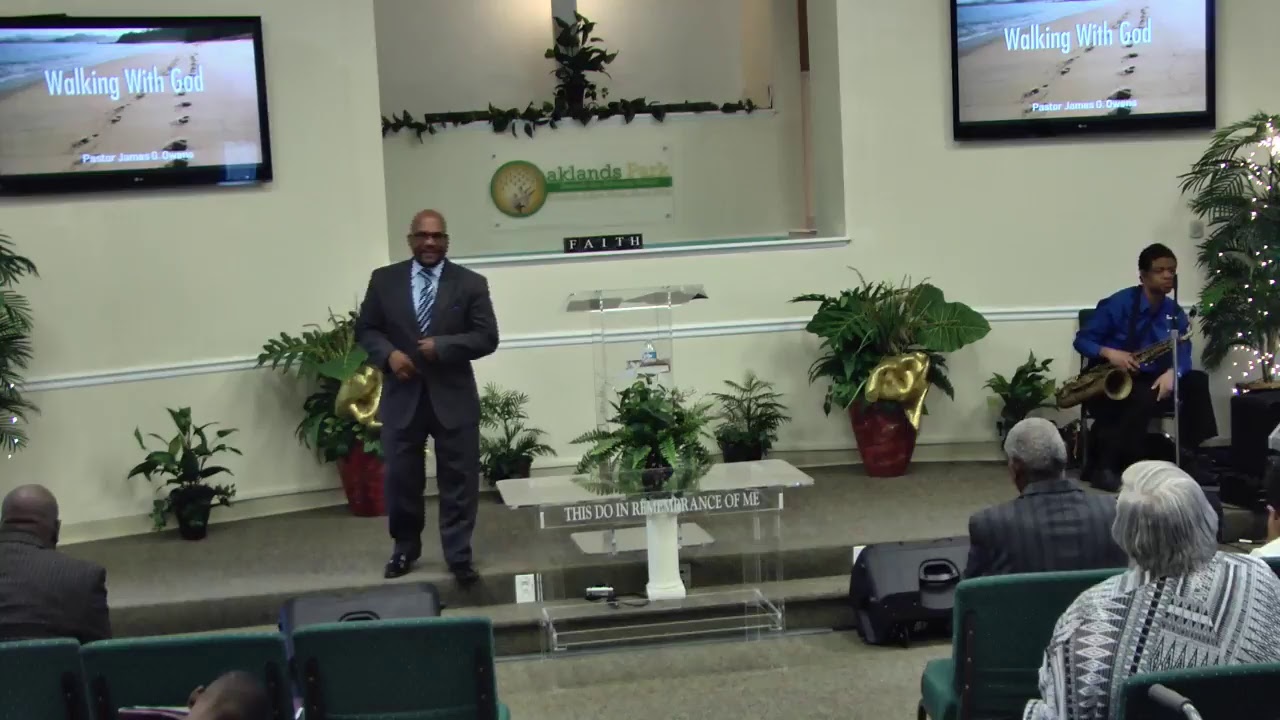 Walking With God.  Pastor James G Owens