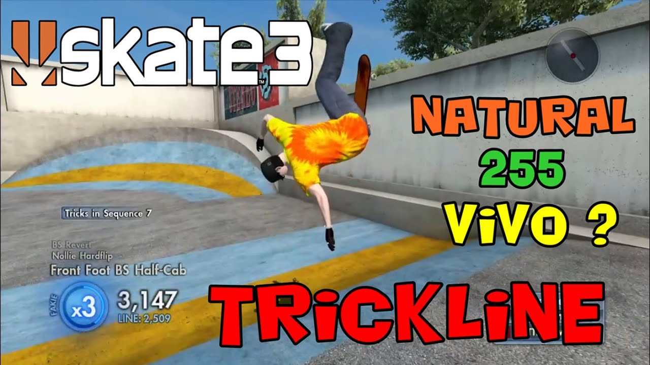 Natural T&aacute; Vivo ? - Skate 3 Trickline na Skate School