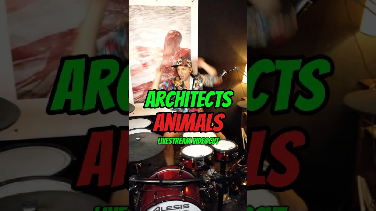🎧 Architects &ndash; &ldquo;Animals&rdquo; Drum Cover (Live from the Stream Room)