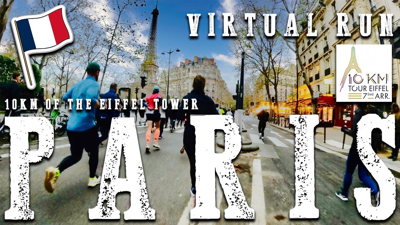 🆃RE🅰DMILL | Virtual 🆁un - 10km of the EIFFEL TOWER 2023 - PARIS - FRANCE #treadmill #virtualrun #run