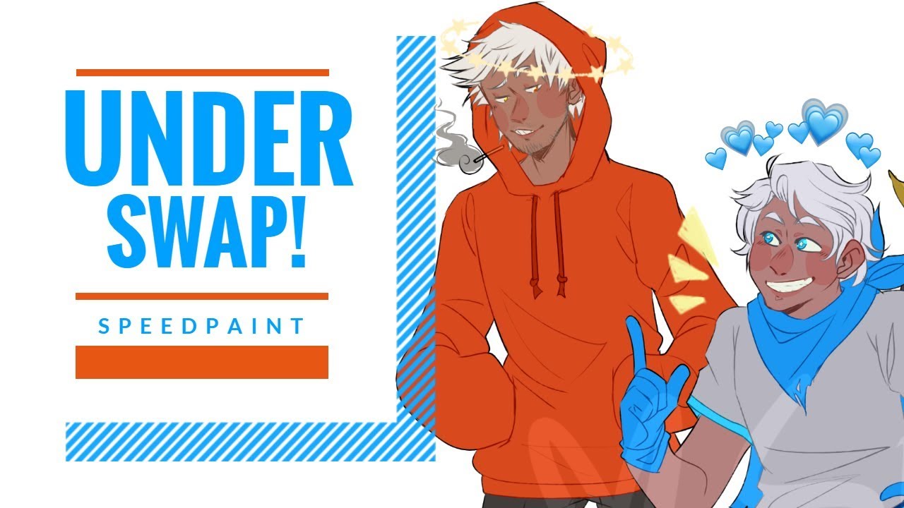 UNDERSWAP! CHARACTERS AS HUMANS; SPEEDPAINT