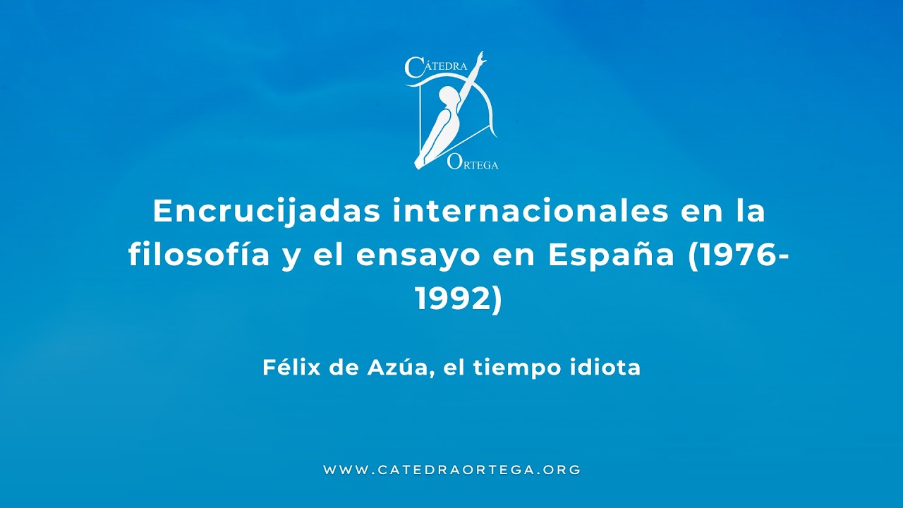Félix de Azúa, el tiempo idiota