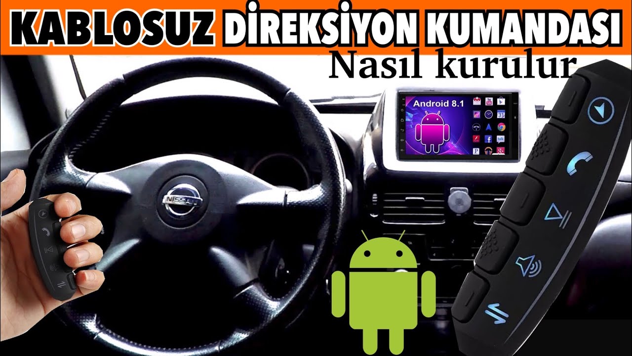 Double teyplere Kablosuz Direksiyon kumandası -Nissan Almera n16 - Steering wheel control