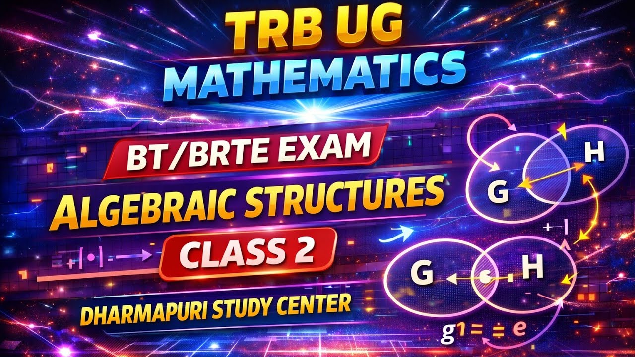 TRB UG Математика - Экзамен BT/BRTE - Алгебраические структуры - Класс 2