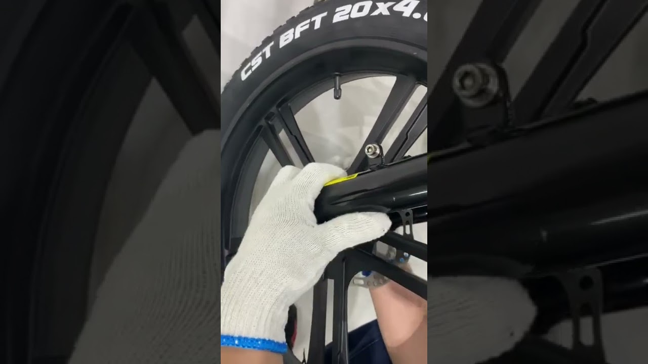 The Electric Bike Fat Tire to Front Fork Assembly Video