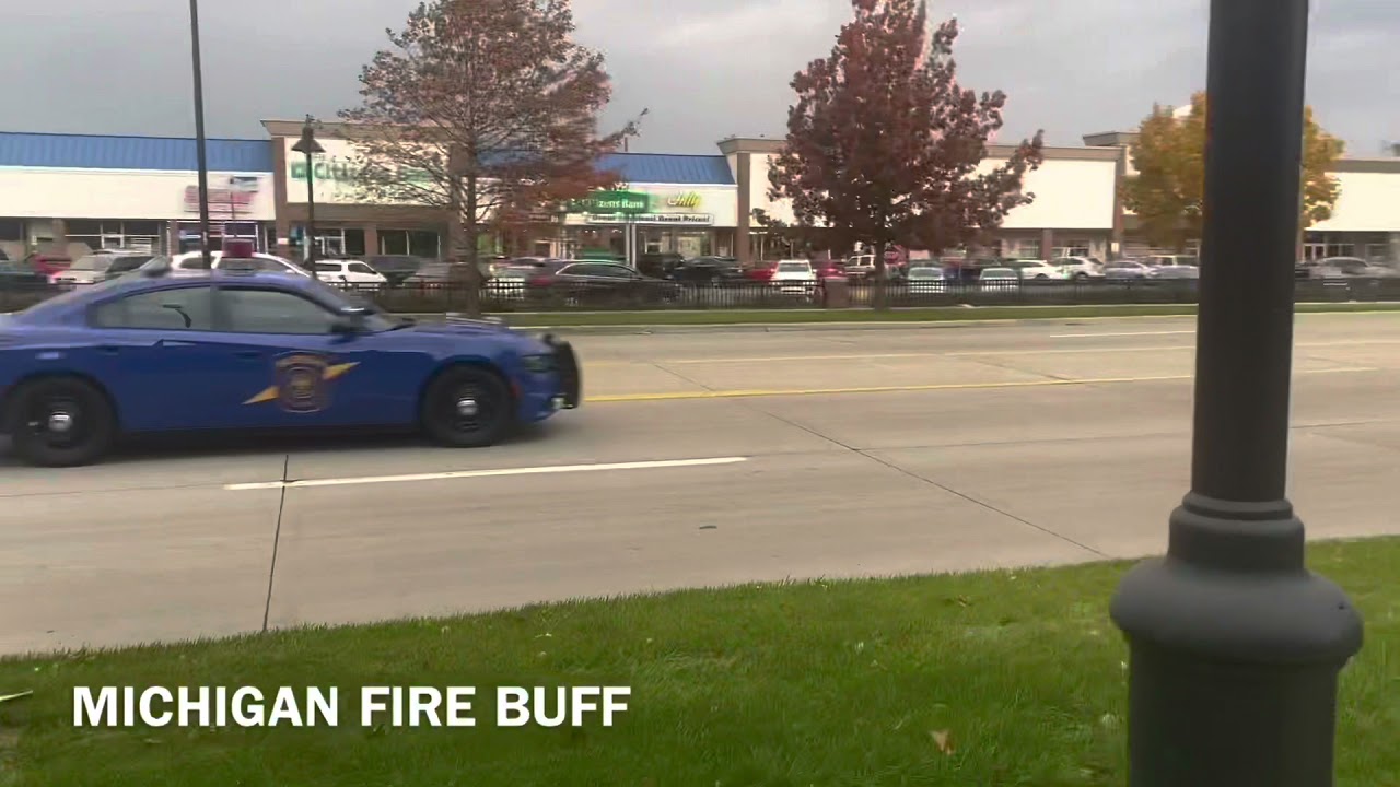 Fire trucks, police cars and ambulances responding [compilation]