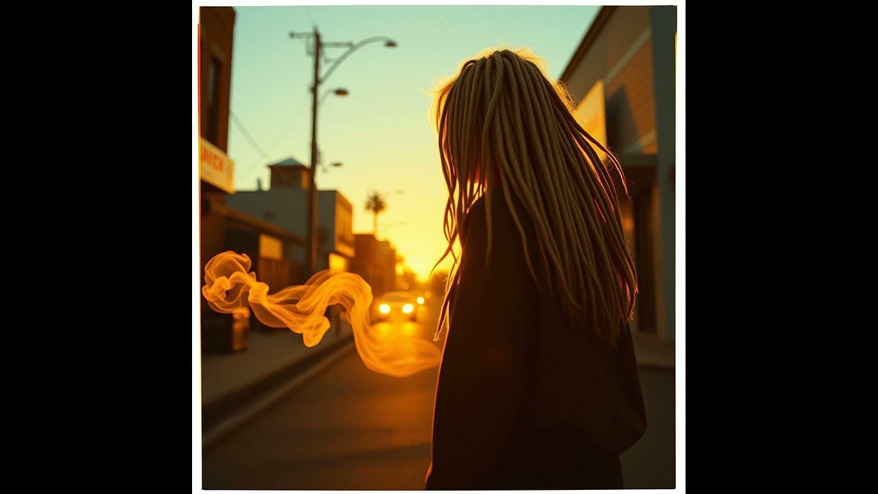 Girl mit blonden Dreads