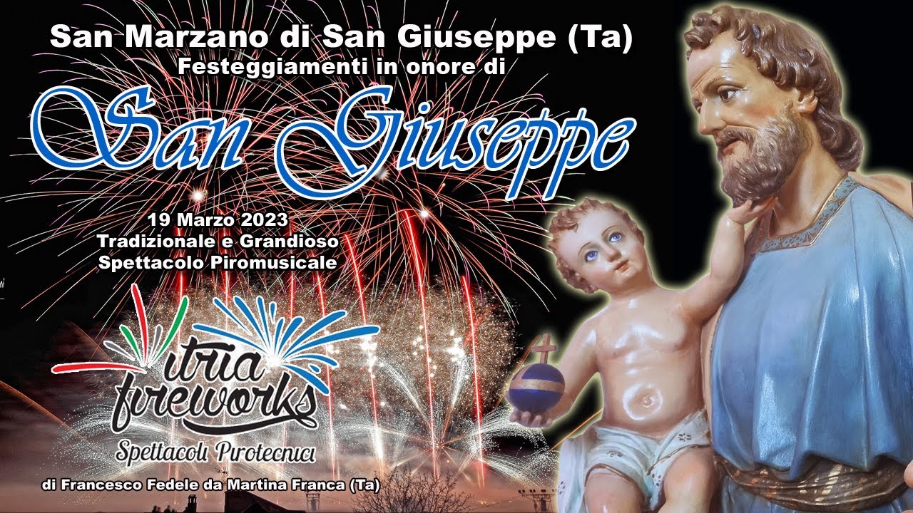 San MARZANO di San GIUSEPPE (Ta) - San GIUSEPPE 2023 - ITRIA FIREWORKS (Night Show)