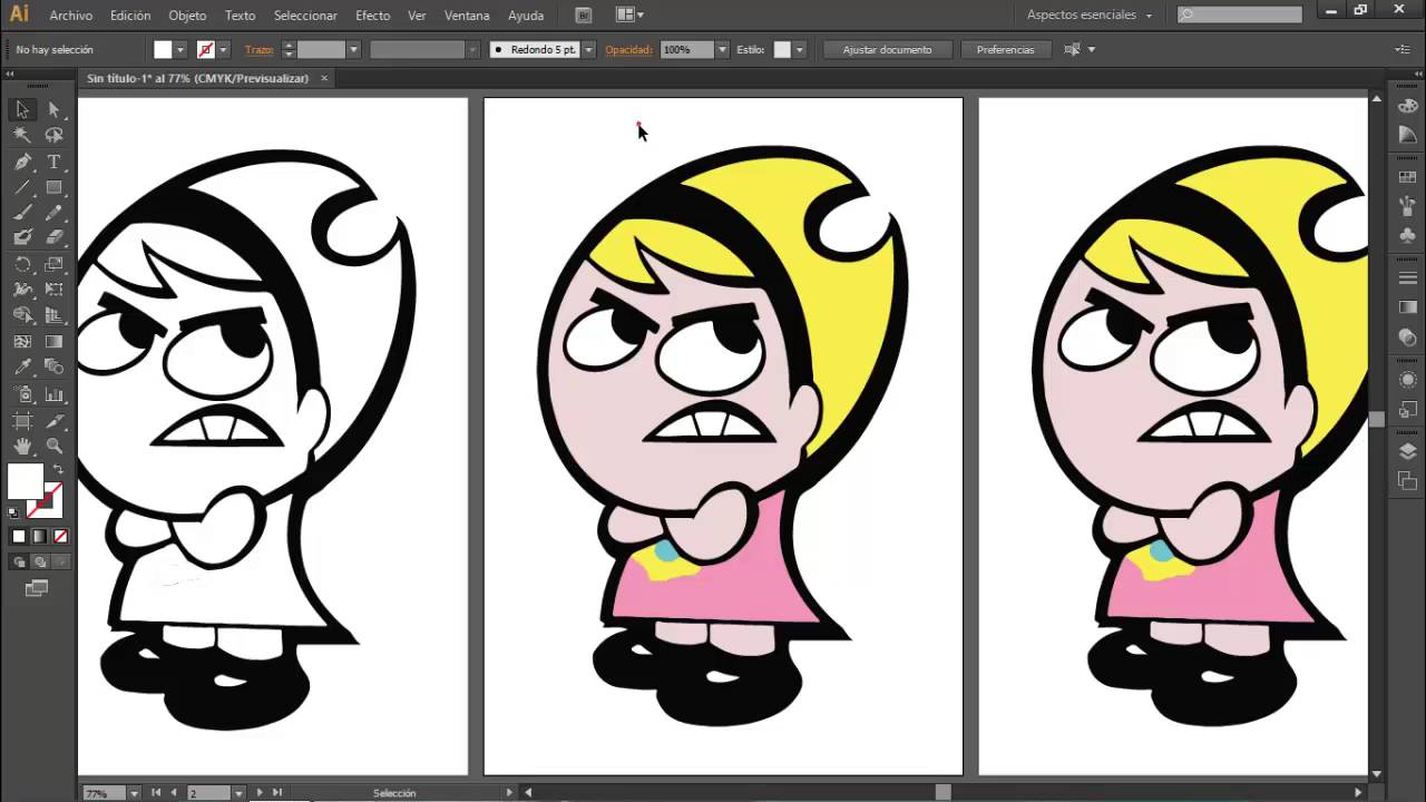 separación de colores tinta plana  (ilustrator)