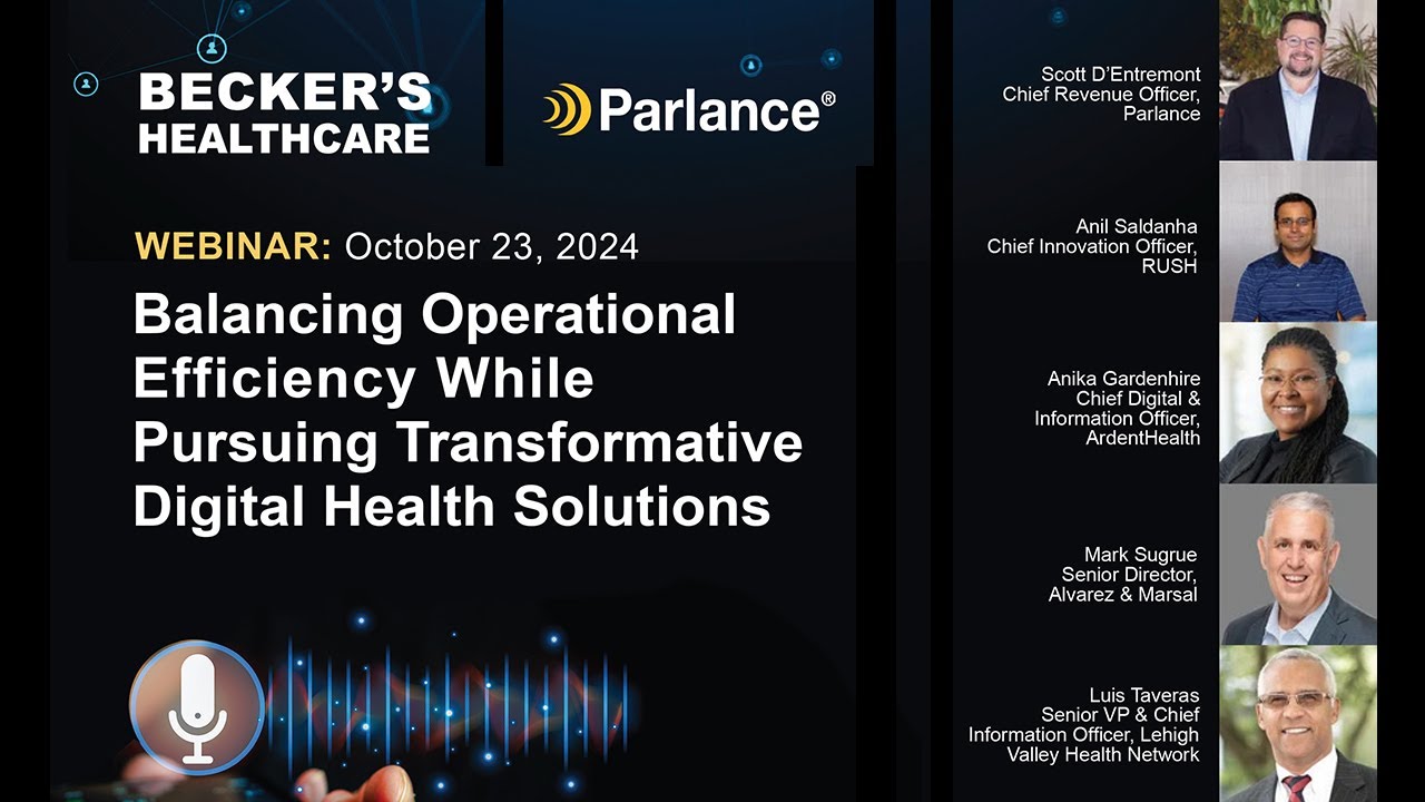 How Health Systems Balance Operational Efficiency While Pursuing Digital Transformation
