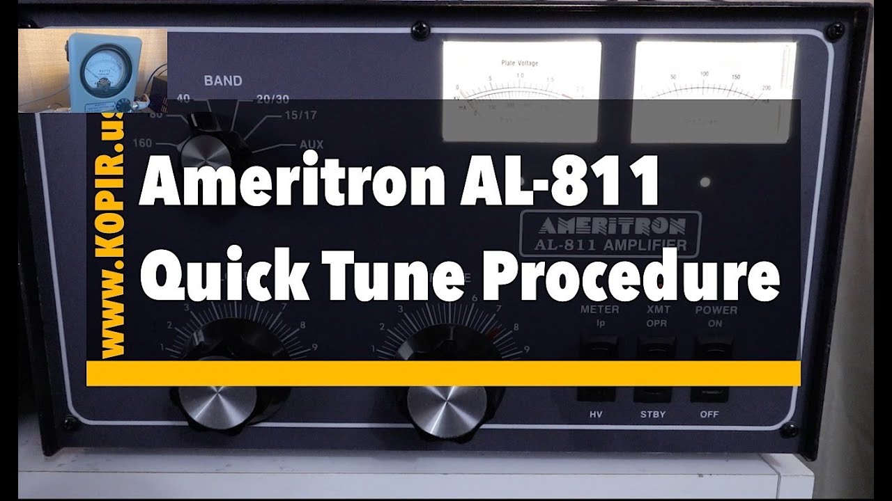Quickly Tune the Ameritron AL-811 - Tuning Procedure Using a Drake TR-7
