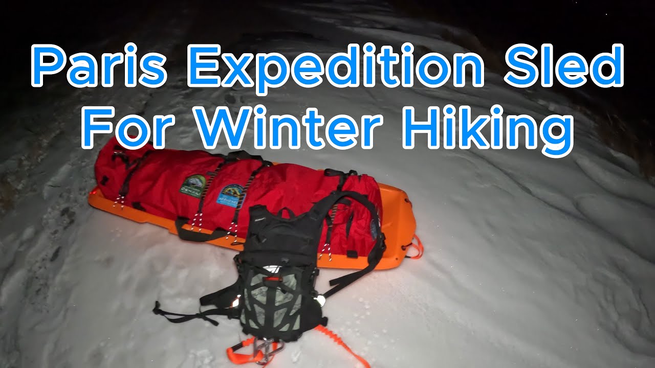 Paris Expedition Sled Setup For Winter Hiking