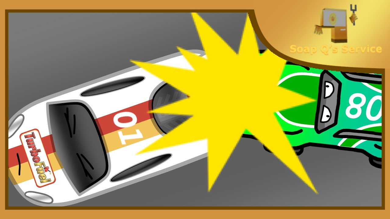 Soap Q Service: Crashed race car | TraTV7