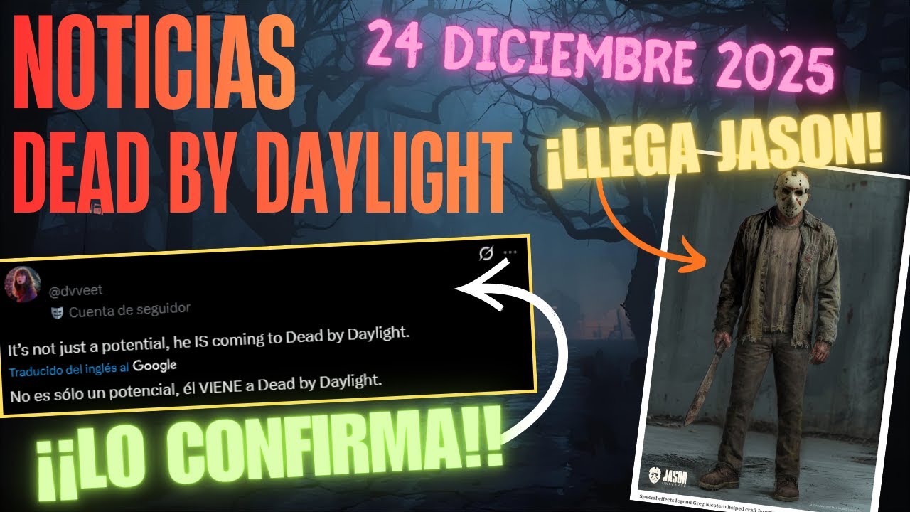 💣 ¡BOMBAZO! 💣 JASON LLEGARÁ A DEAD BY DAYLIGHT 🤯 EL LEAKER DVVEET LO CONFIRMA ✅ ¿MAPA CRYSTAL LAKE?